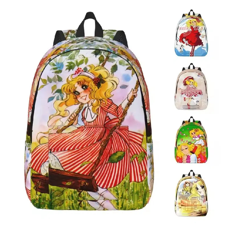 Candy Candy Anime Backpack for Men and Women