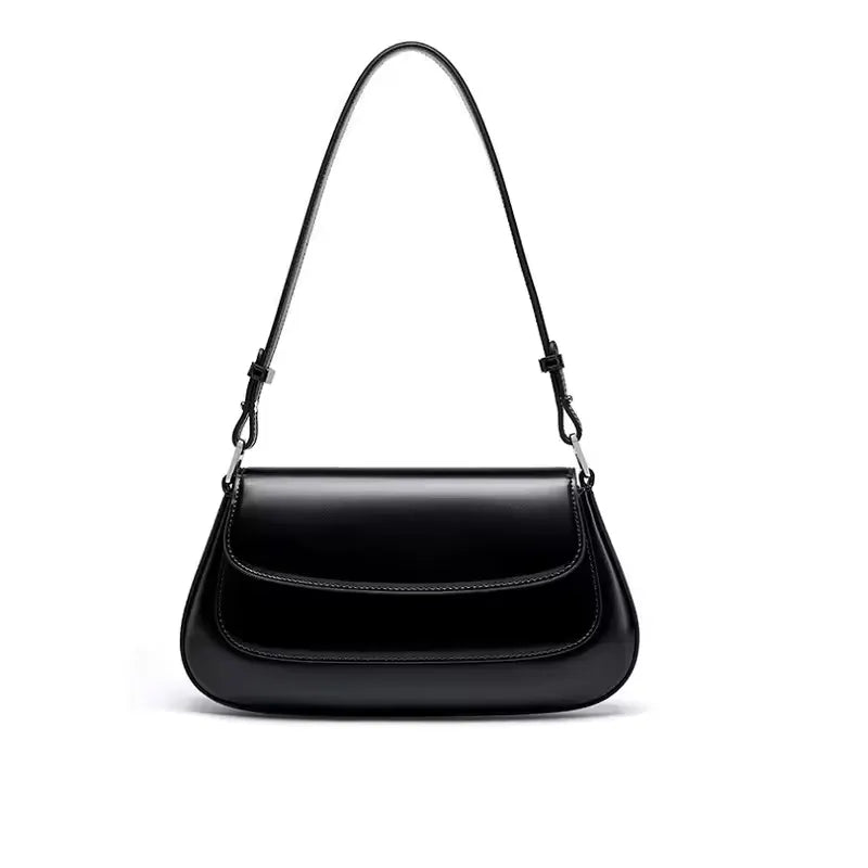 Genuine Leather Women's Crossbody Bag for Street Shopping