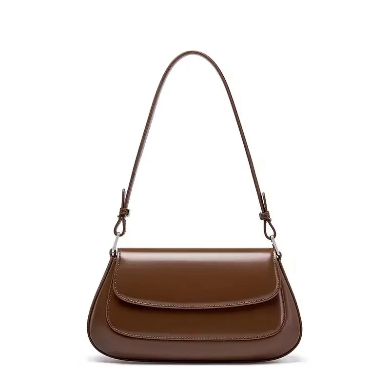 Genuine Leather Women's Crossbody Bag for Street Shopping