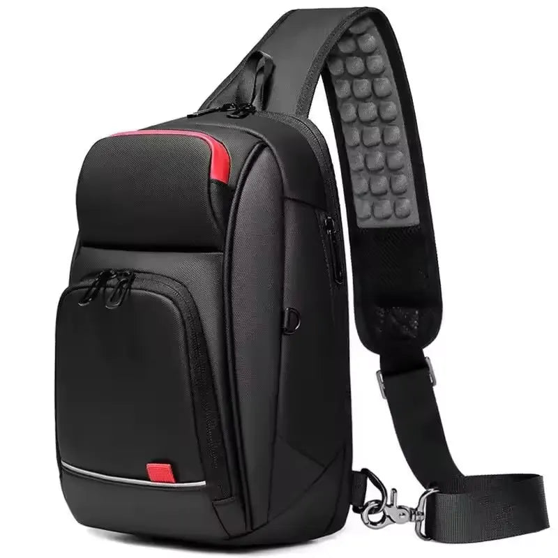 Short Trip USB Charging Crossbody Shoulder Bag for Men