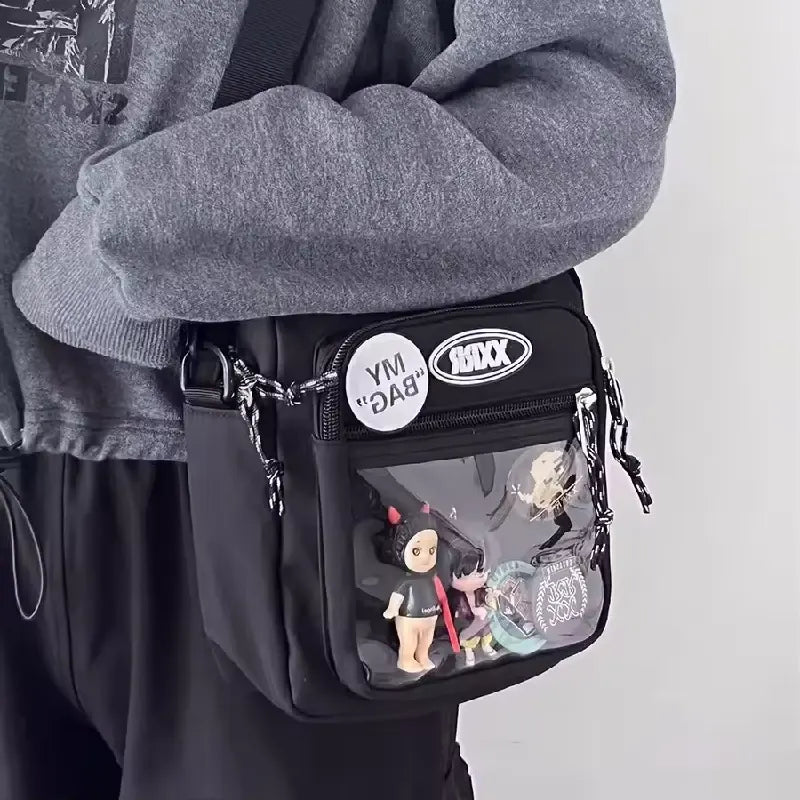 Transparent Pocket Crossbody Bags For Women and Men
