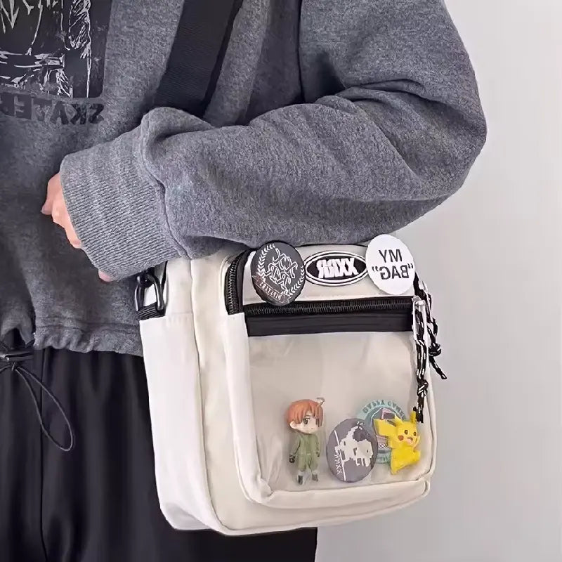 Transparent Pocket Crossbody Bags For Women and Men