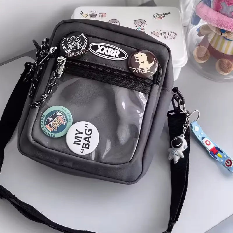 Transparent Pocket Crossbody Bags For Women and Men