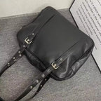 Black Transparent Large Capacity Handbag for Women
