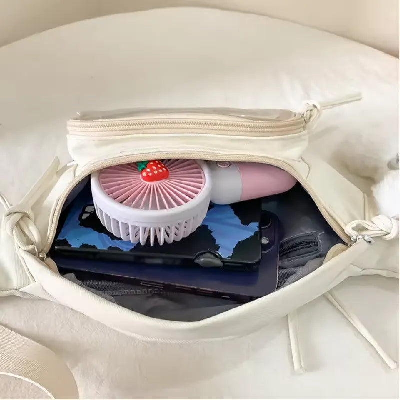 Cute Waist Pack Nylon PVC Crossbody Sling Bag