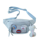 Cute Waist Pack Nylon PVC Crossbody Sling Bag
