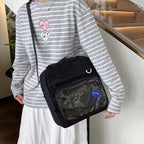 Doll bag Large Nylon Tote & Crossbody Bag for Girls