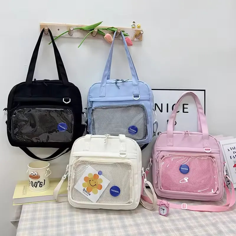 Doll bag Large Nylon Tote & Crossbody Bag for Girls