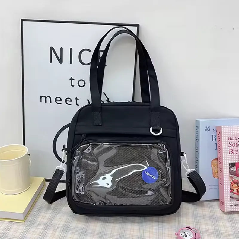 Doll bag Large Nylon Tote & Crossbody Bag for Girls