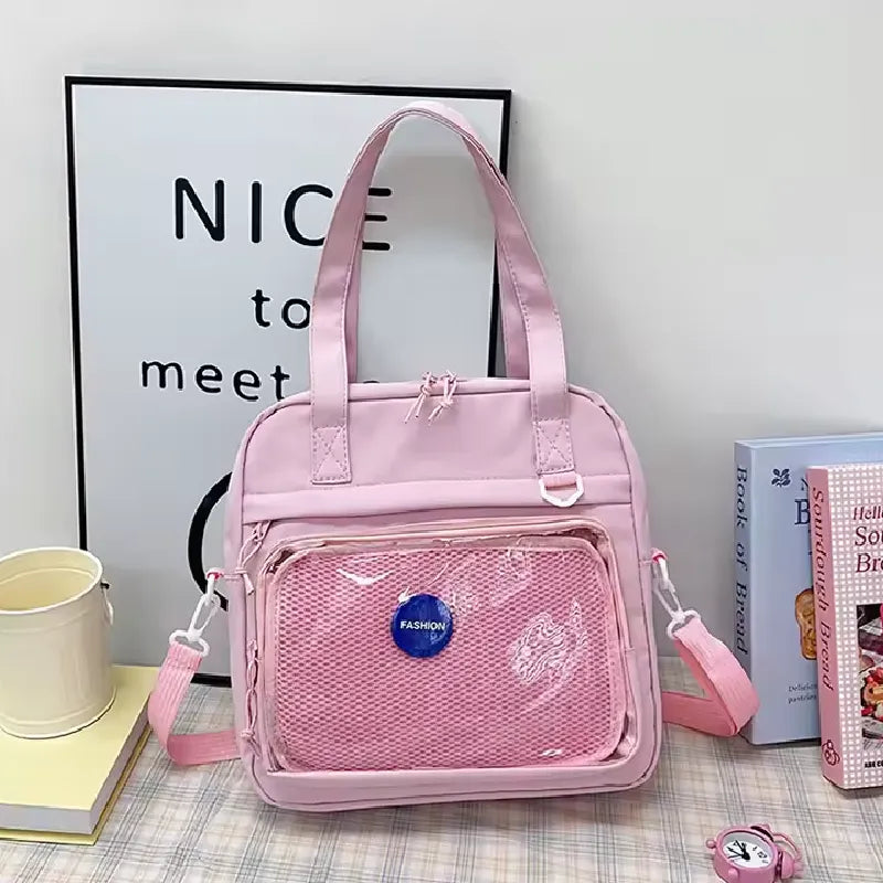 Doll bag Large Nylon Tote & Crossbody Bag for Girls