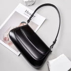 Genuine Leather Women's Crossbody Bag for Street Shopping