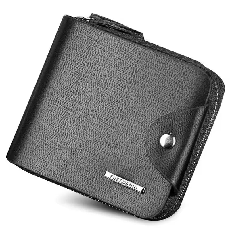 Leather Folding Clutch Wallet for Men