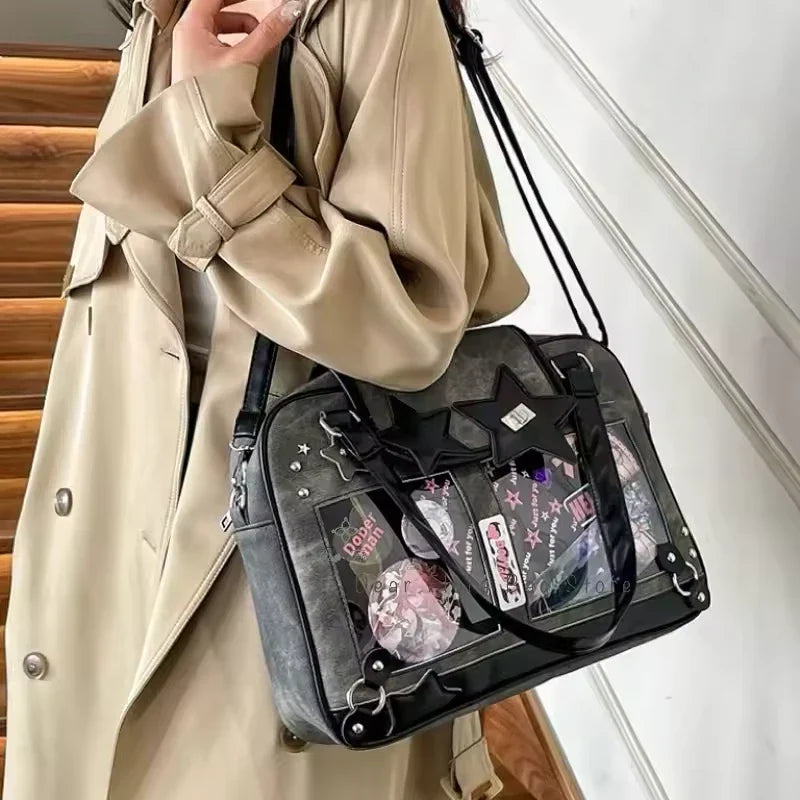 Lolita Transparent Pocket Crossbody Bag for Women