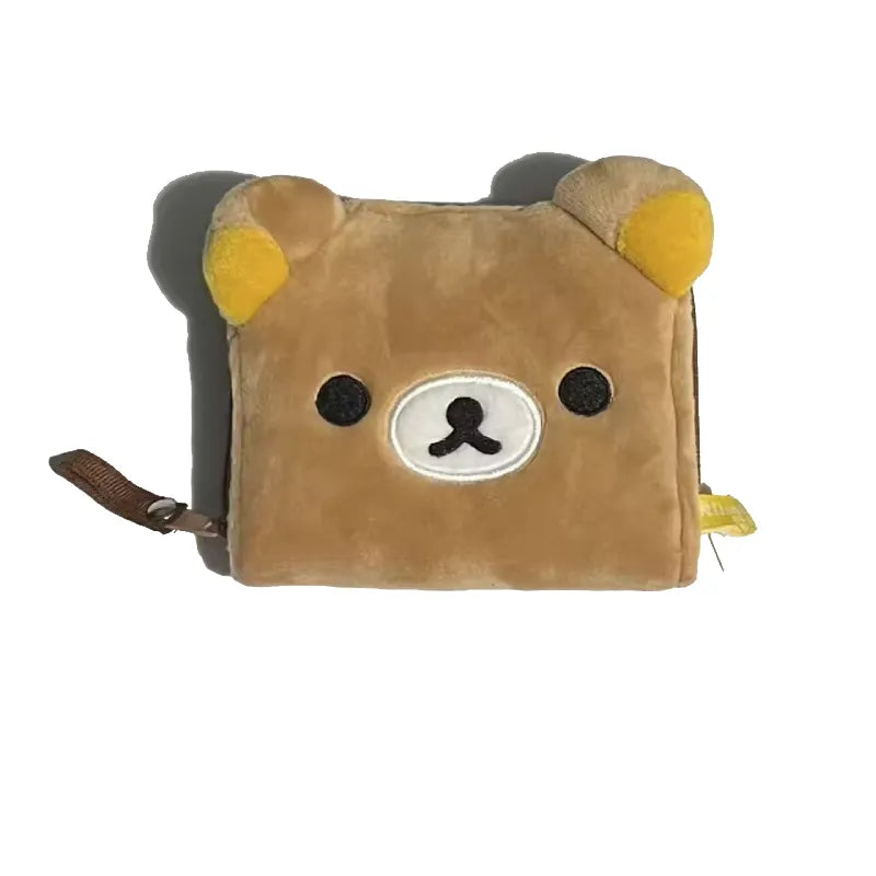 Mini Anime Girl Plush Coin Purse & Card Holder