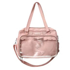 One Shoulder Student Bag with Ita Doll Charm & Badge