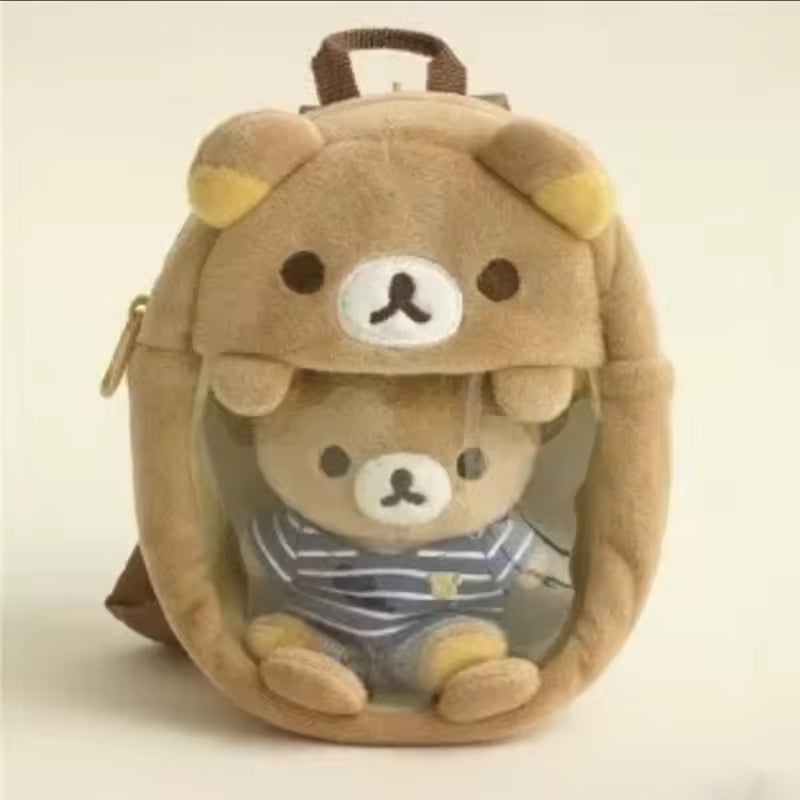 Plush Toy Mini Backpack & Coin Purse Wallet
