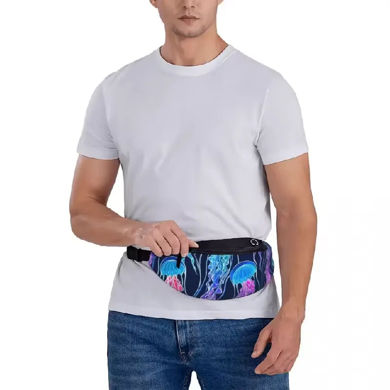 Rainbow Jellyfish Waist Bag