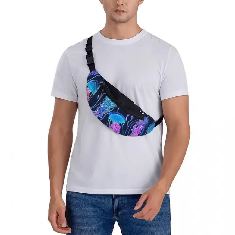 Rainbow Jellyfish Waist Bag