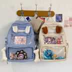 Transparent Ita Backpack for High School Girls