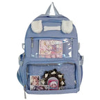 Transparent Ita Backpack for High School Girls