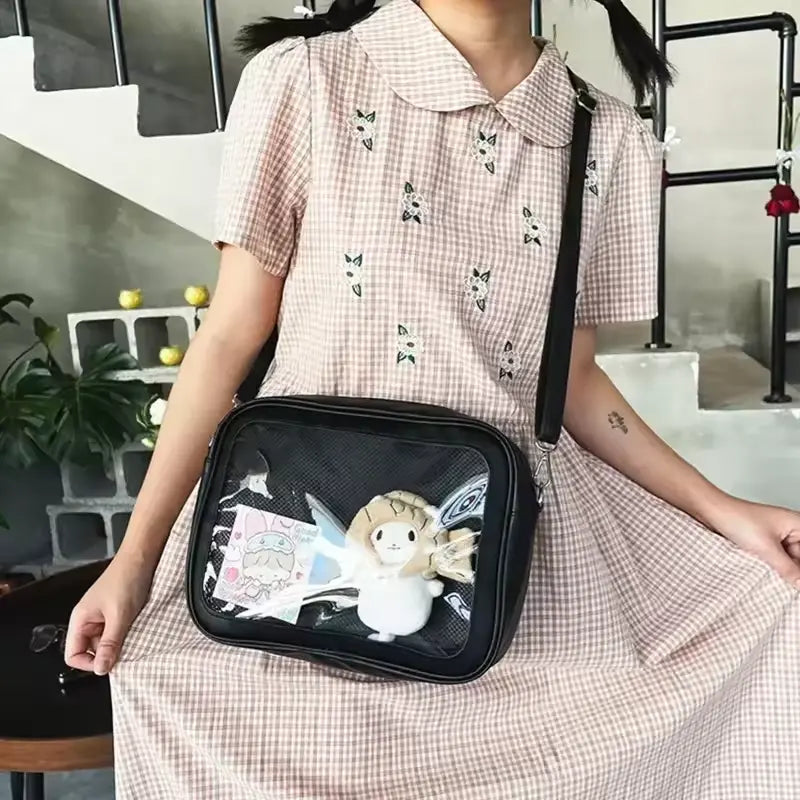 Transparent Lolita Messenger Shoulder Bag & Crossbody Bag