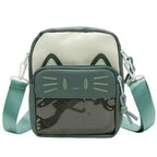 Women Cartoon Cat Crossbody Handbag & Purse