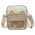 Women Cartoon Cat Crossbody Handbag & Purse