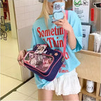 Women Denim Crossbody Shoulder Bag